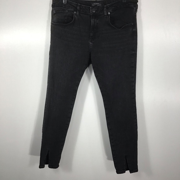 Zara | Washed Slit Leg Black Skinny~12 - Picture 4 of 8